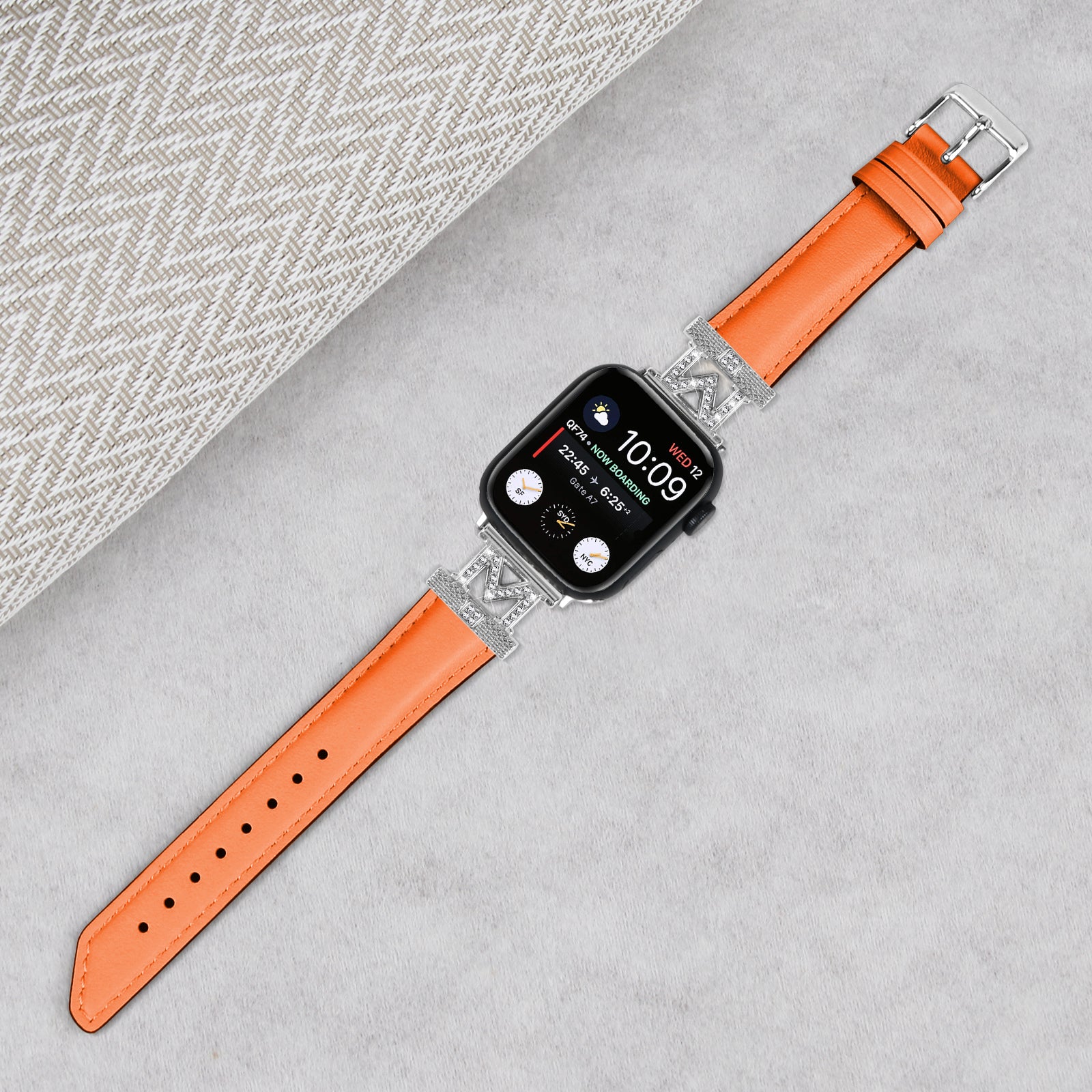 Watch Strap for Apple Watch Ultra Ultra 2 49mm 9 8 7 45mm SE SE (2023) SE (2022) 6 5 4 44mm 3 2 1 42mm Watchband with Silver Buckle Watch Strap for Apple Watch Ultra Ultra 2 49mm 9 8 7 45mm SE SE (2023) SE (2022) 6 5 4 44mm 3 2 1 42mm Watchband with Silver Buckle